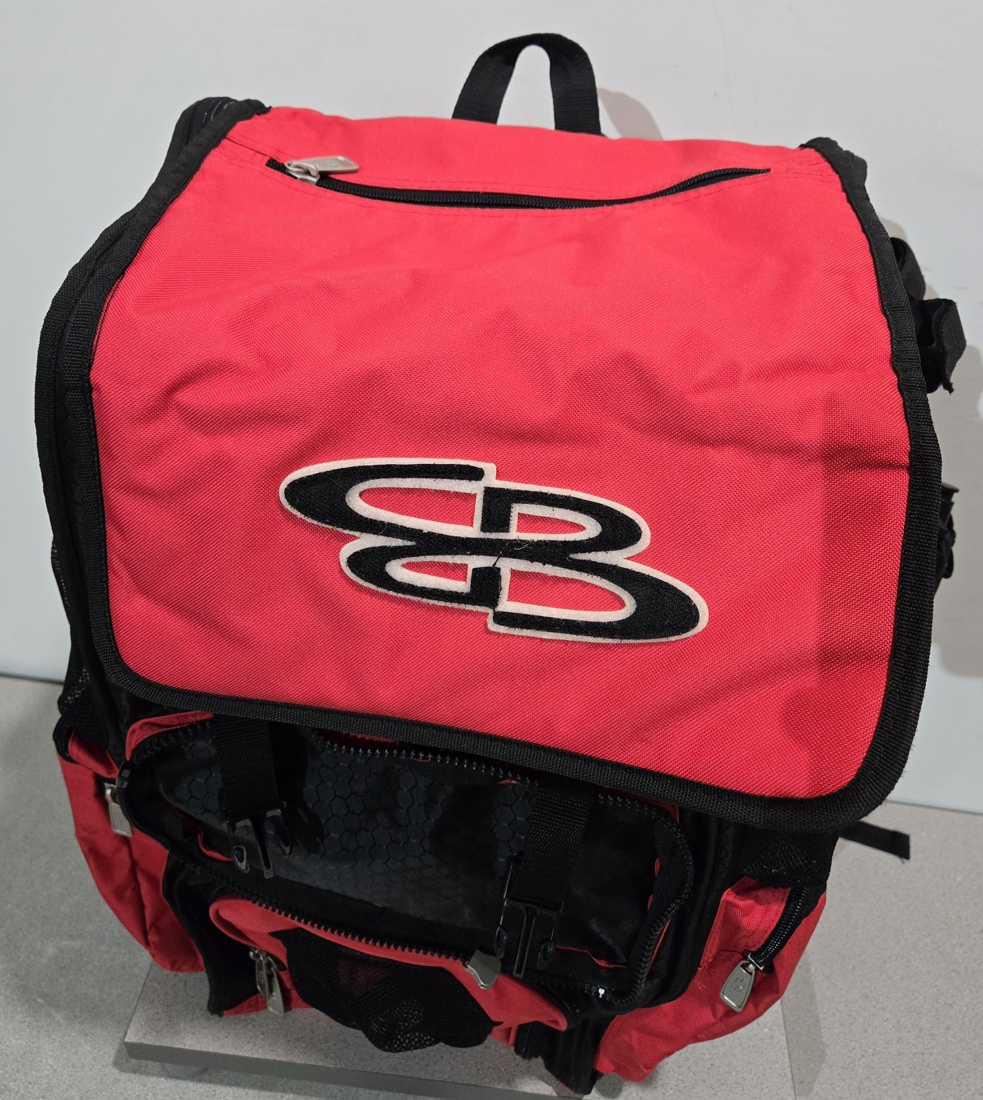 Boombah Superpack Red Black *missing Front Flap *