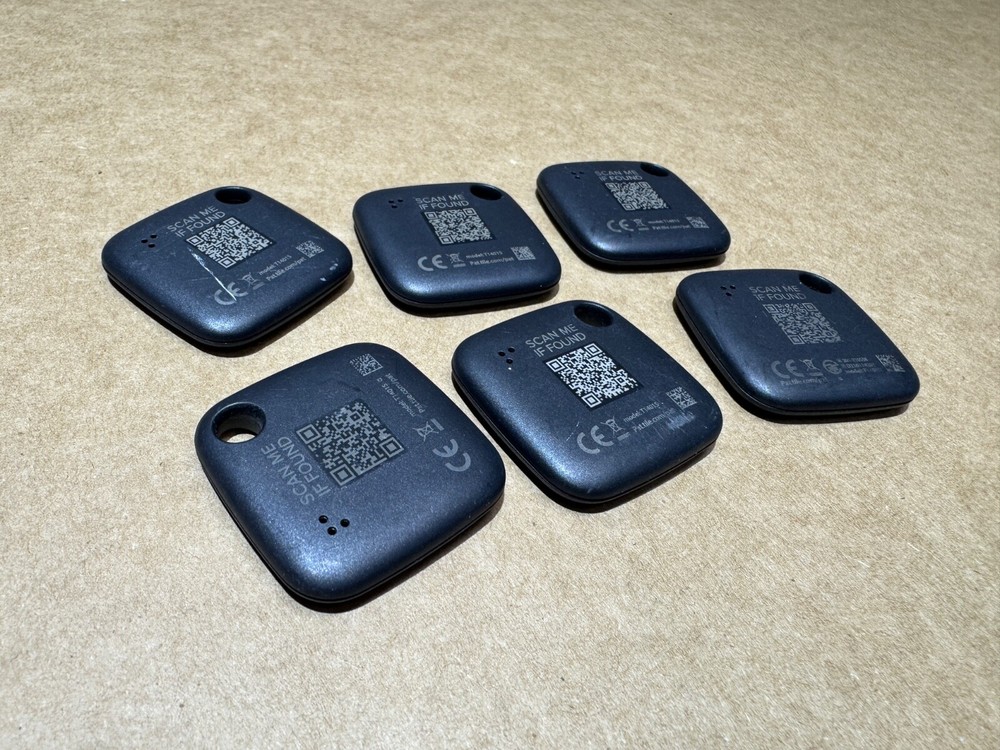 [6-PACK] TILE MATE (2022) BLACK BLUETOOTH TRACKER FINDER - [RE-44001] - [USED]