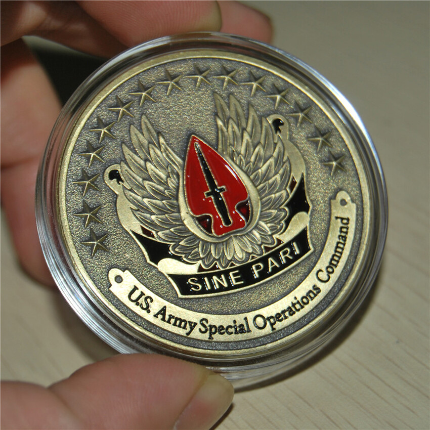 Bronze Plated U.S. Army Special Challenge Coin Command Operations Collectible