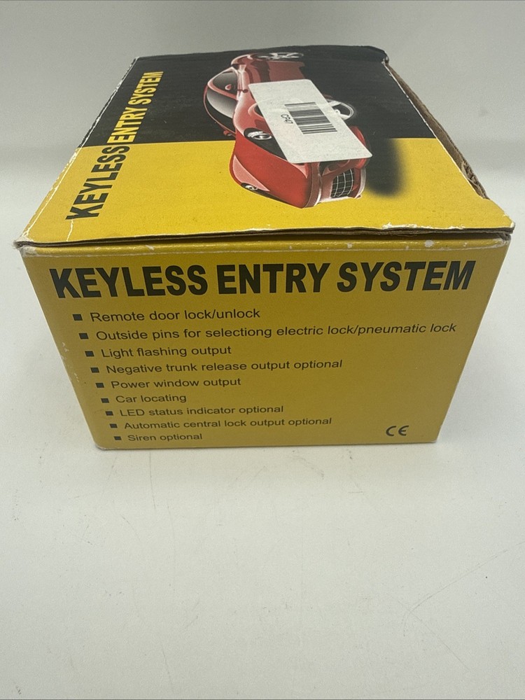 Keyless Entry System, With Remote, Open Box, Unused