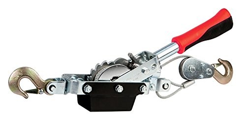 W4003 Compact Power Puller 1 Ton Capacity Winch, 6' Aircraft Cable, Removable