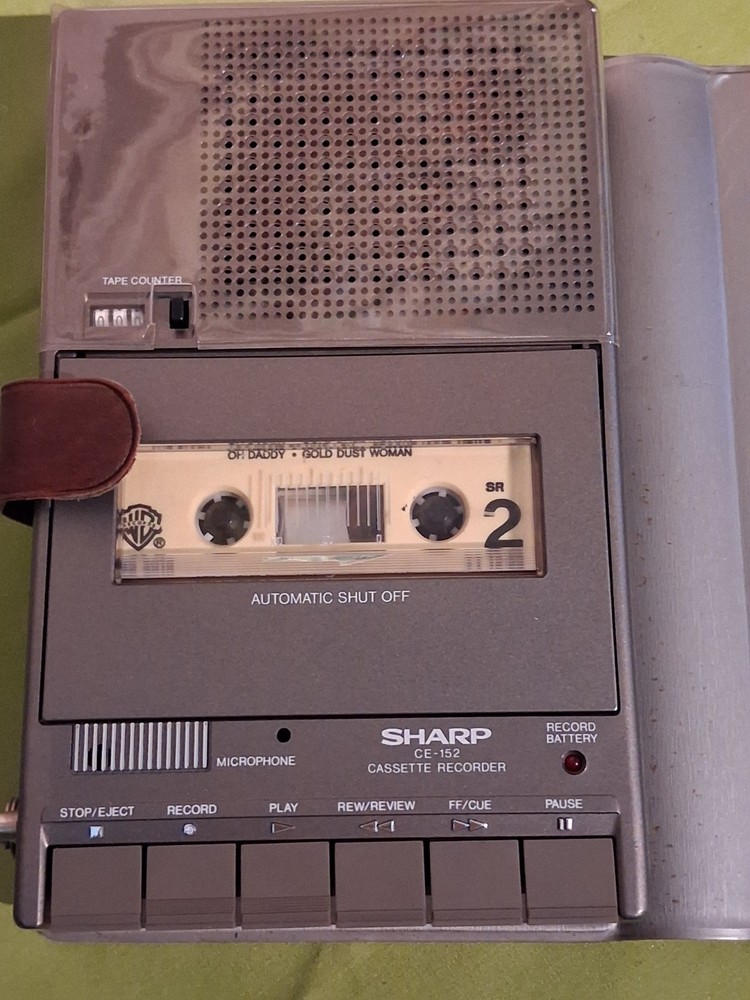 Vintage Sharp CE-152 Cassette Recorder with Case