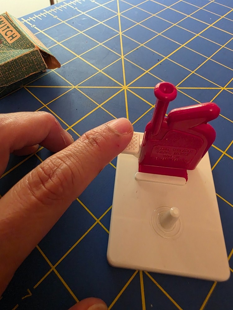 Vintage Witch needle threader complete with box