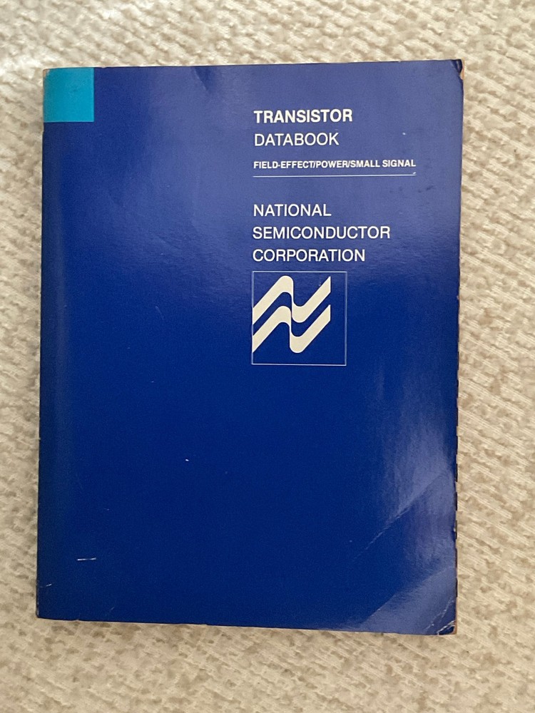 1982 National Semiconductor Transistor Databook NPN PNP JFET Vintage Reference