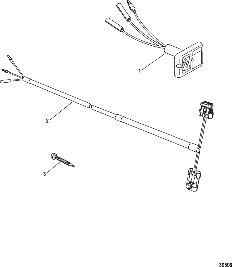 Mercury Mercruiser Quicksilver Transom Mount Trim Switch Kit OEM 87-815200A02