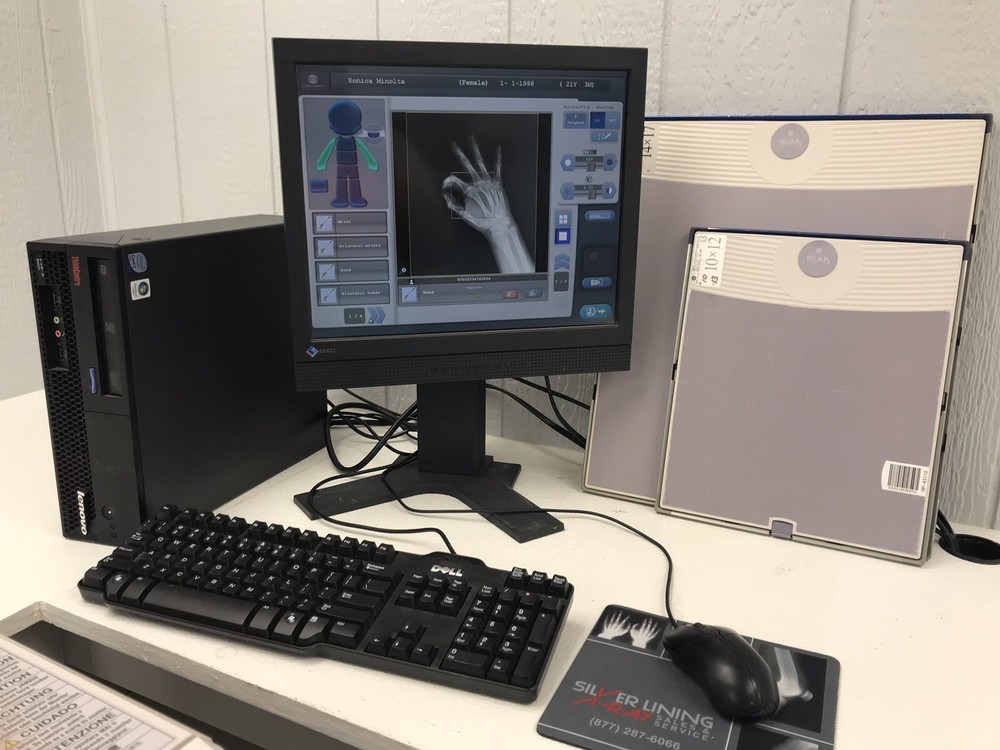 Konica Minolta Regius 190 CR Reader with Workstation and Cassettes