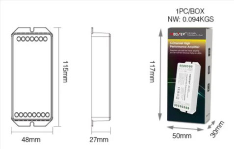 Miboxer 5-Channel High Performance Amplifier