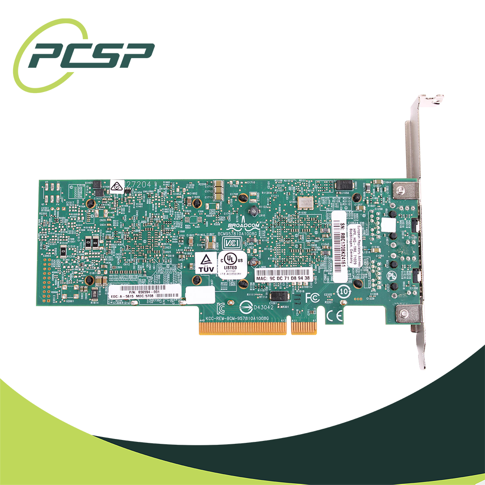 HP 530T Dual Port 10GbE High Profile Network Adapter Card 656594-001