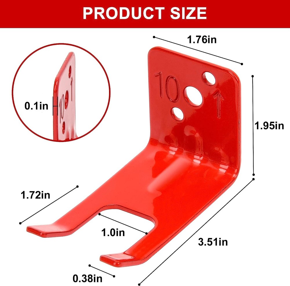 🔥🧯 1-FORK STYLE WALL MOUNT 5 & 10 lb. SIZE FIRE EXTINGUISHER (AMEREX) BRACKET