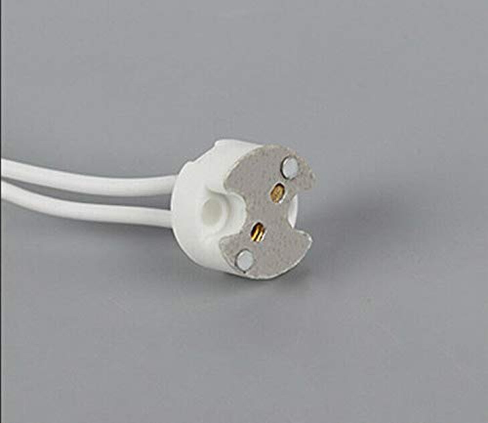 10 Pack Bioluz LED MR16 Socket, GU5.3 Socket, LED Halogen Lamp Ceramic Wire C...