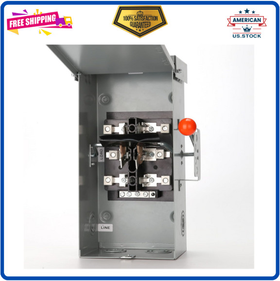 100A Generator Transfer Switch,24000W General-Duty Double-Throw Safety Switch