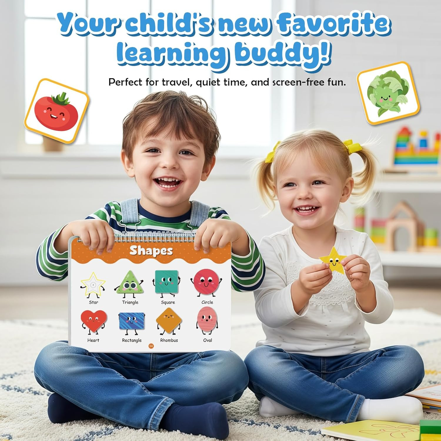 Montessori Busy Book for Toddlers 3-5, Activity Books for Kids, Toddler Busy Boo