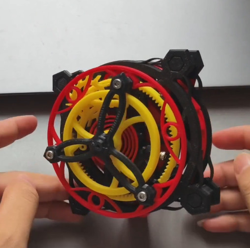 3D Printing Creative Tourbillon Desktop Ornament Decompression Toy Gift