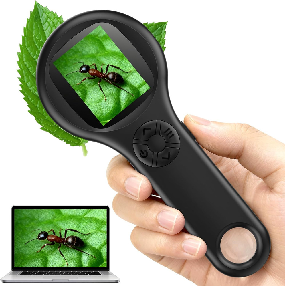 Microscope for Kids - Mini Pocket Digital Kids Microscope, Portable Handheld USB