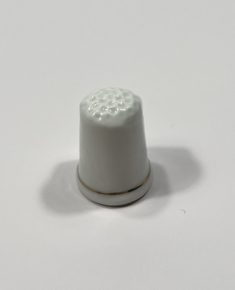 Nebraska Porcelain Thimble Covered Wagon