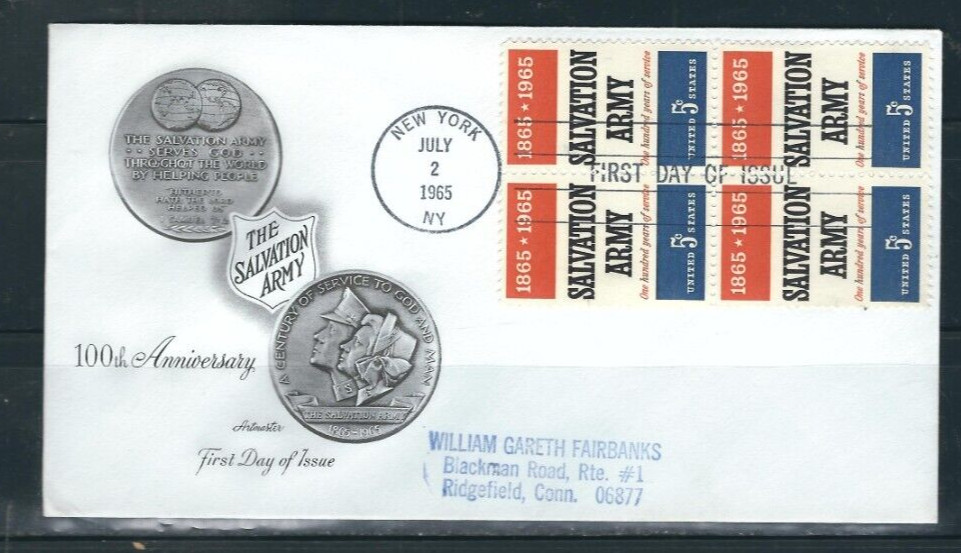 USA SC # 1267 Salvation Army  FDC .  Artmaster Cachet