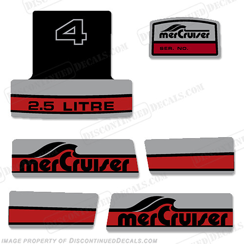 Fits Mercruiser Alpha One 2.5 Liter V4 Decals