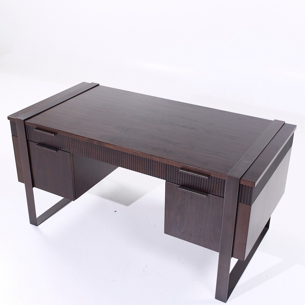 Eurocraft Walnut Executive Desk