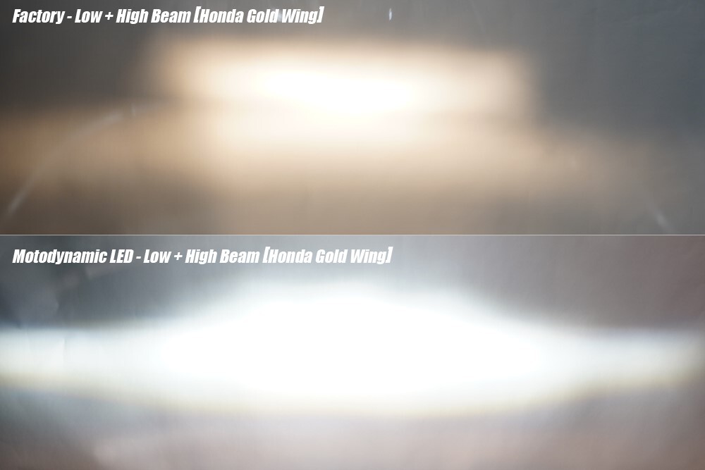 Full LED Projector Head Light + DRL Switchback Signals For Honda Gold Wing 01-17