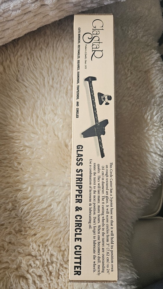 GLASTAR Glass Stripper & Circle Cutter