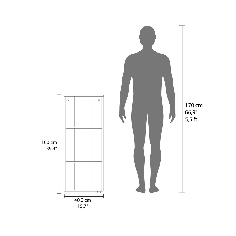 Office Library, 3 Shelves