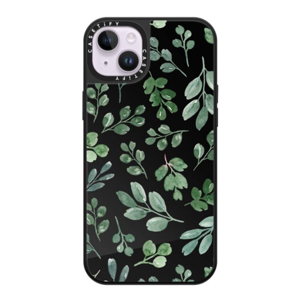 CASETiFY Mirror Case for iPhone 14 Plus Compatible with Magsafe - Greenery - Bla