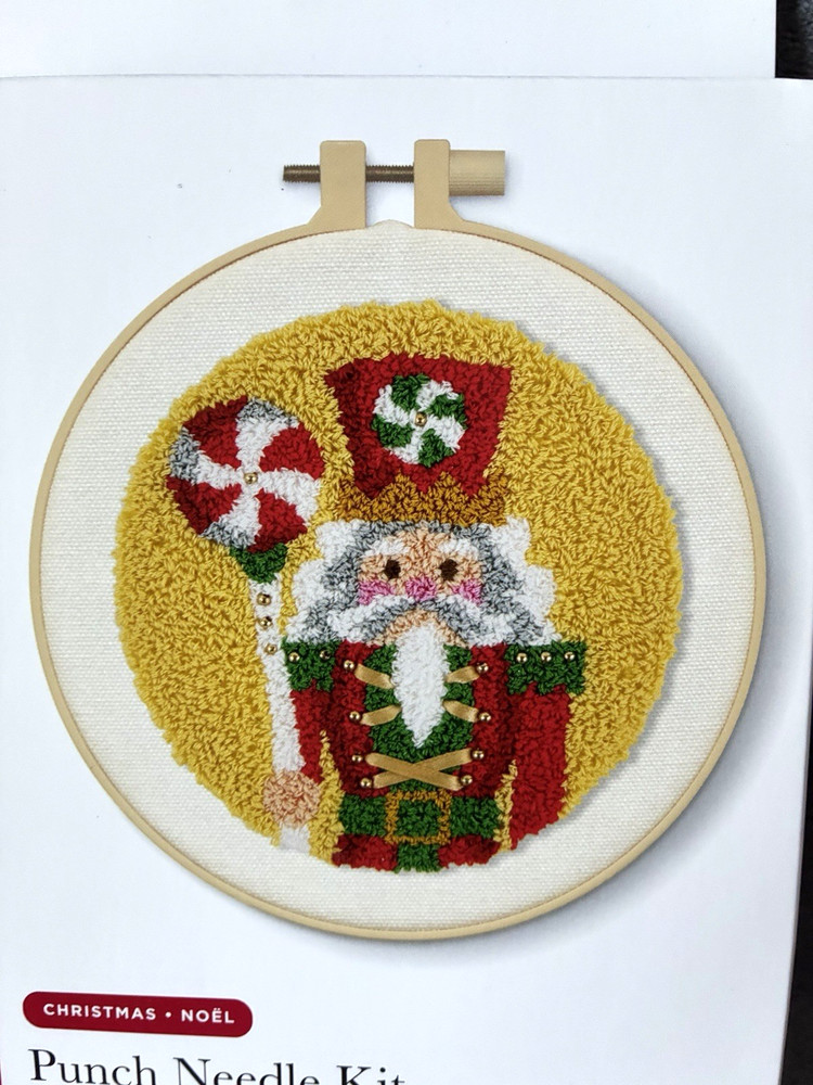 Loops & Threads Punch Needle Kit Christmas Nutcracker 6in NEW Sealed