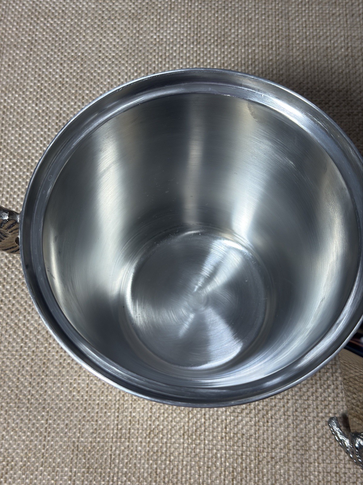 Pier 1 Starfish Ice Bucket Seahorse Stainless Steel Lid Ice Tongs Coastal Decor