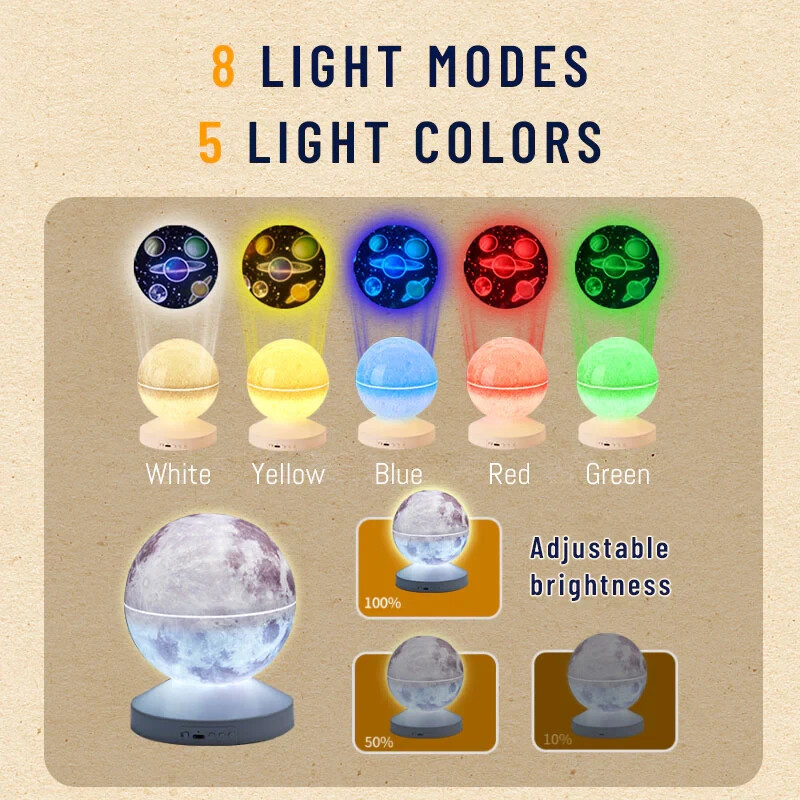 AR Smart Moon Projector Light
