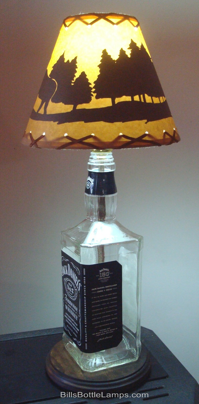 Rustic "Bulb Clip" MOOSE Scene Table Desk Light LAMP SHADE Cottage Cabin Decor