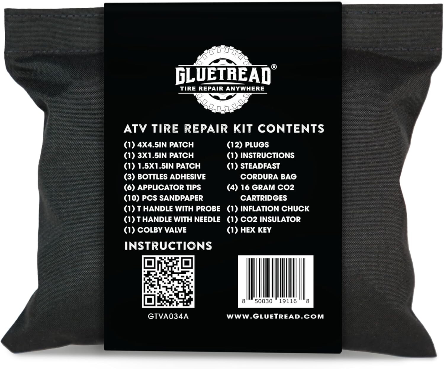GlueTread ATV Tire Repair Kit | Complete Off-Road Tire Patch Kit