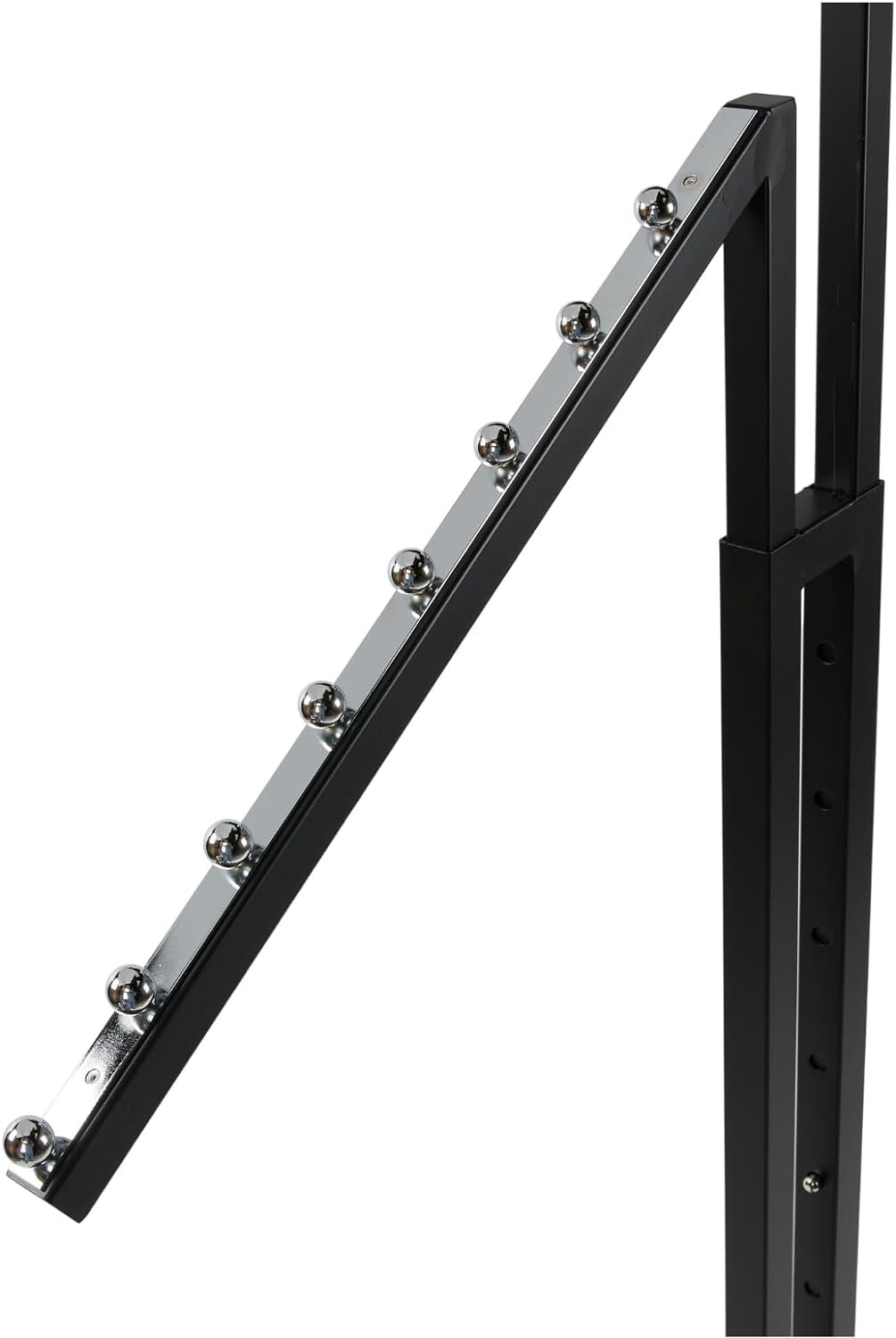 Clothing Rack Two 2 Way Slant Arms Clothes Black Adjustable Height 72" Retail