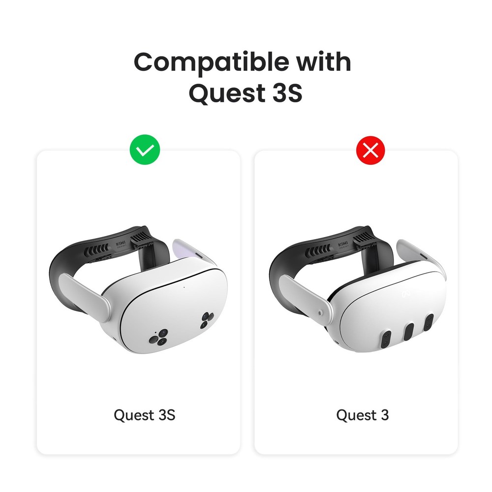 V4 Interface Face Pads for Oculus Quest 3S - Compatible with VR Headsets