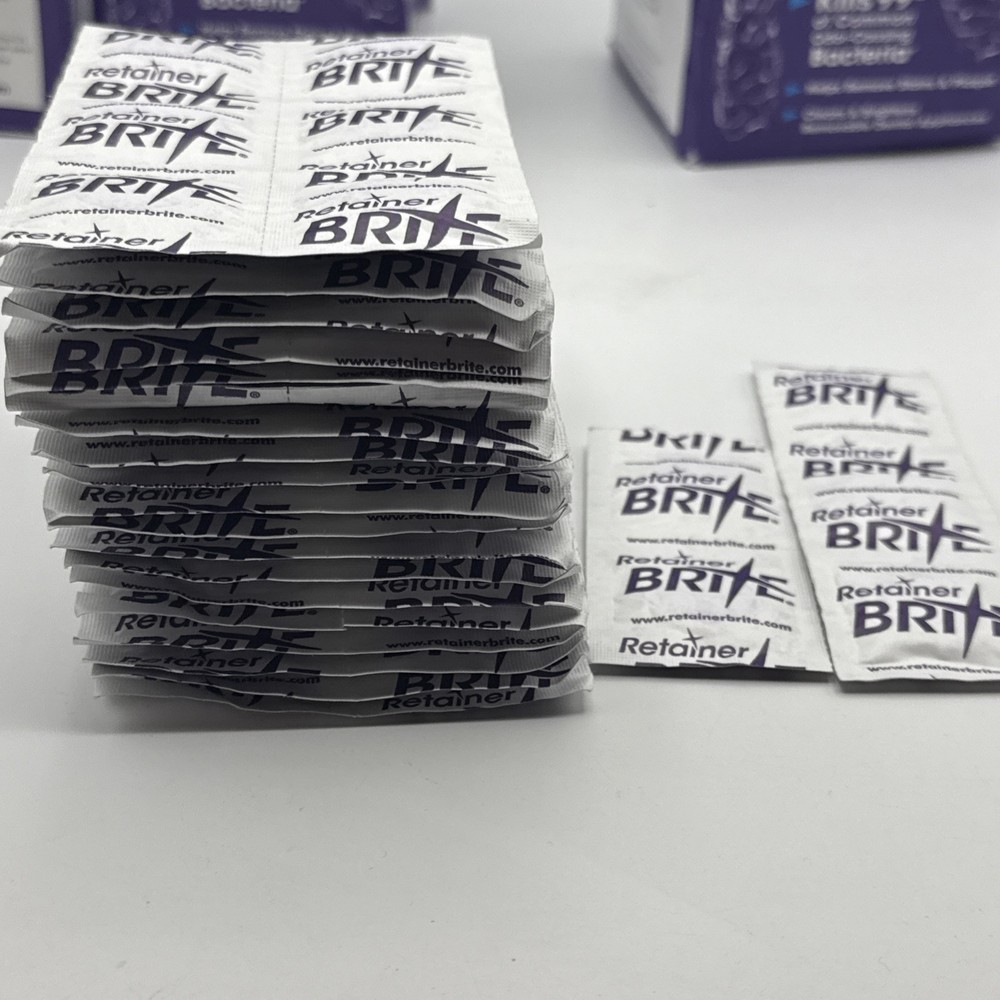 Retainer Brite 3 Open Boxes ( 322 Tablets ) Exp 04/2026