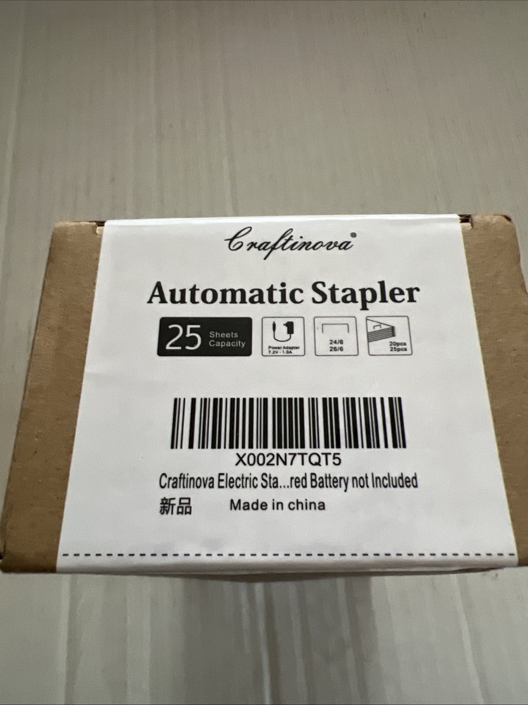 Craftinova Automatic Stapler, Include 2000 Staples and 1 Remover Palm Style