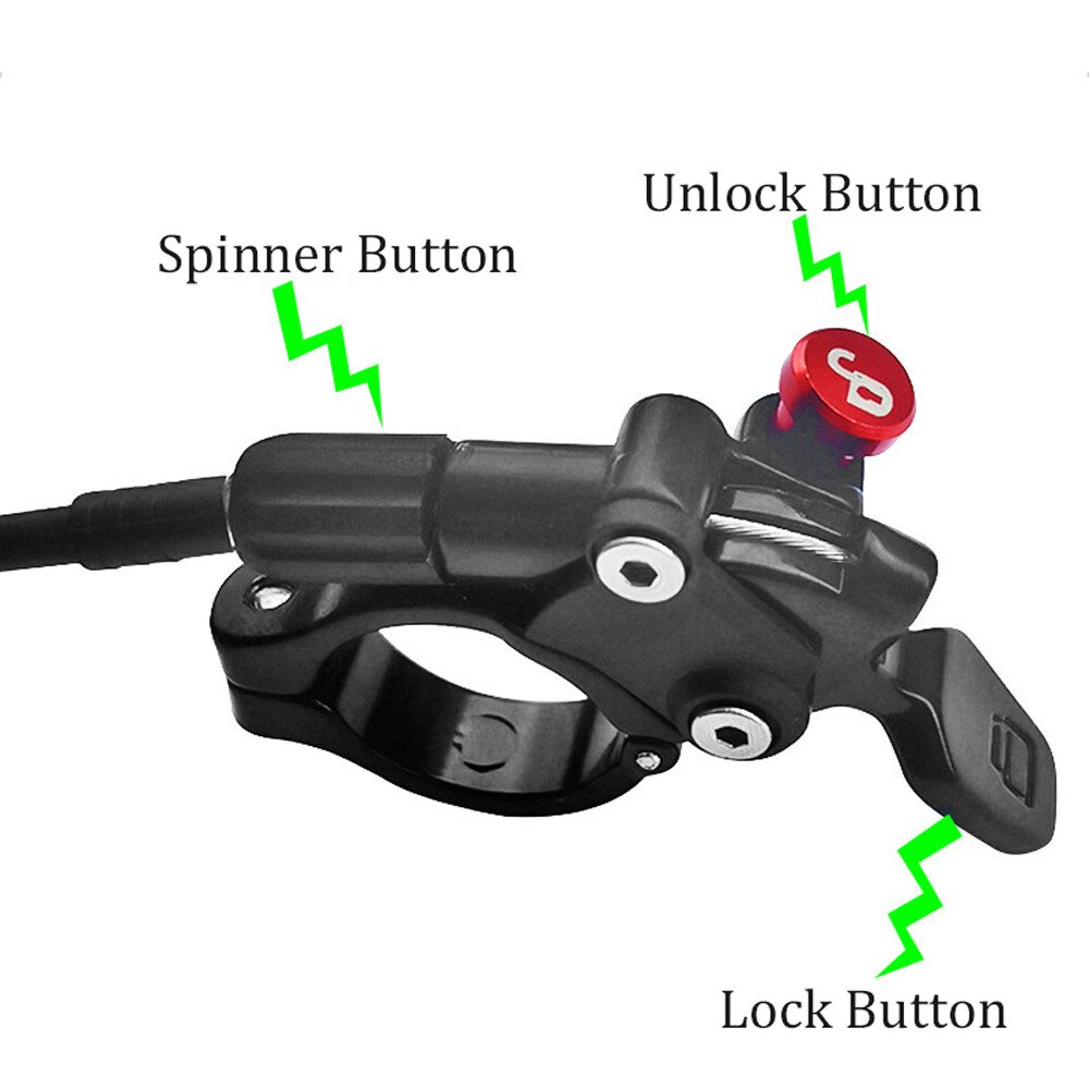 MTB Bike Remote Lockout Lever Cable Control Front Fork Switch Air Fork Wire K7J3
