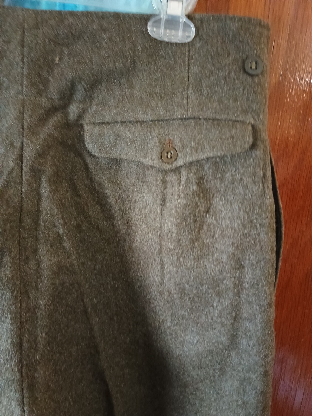 VTG French Army Green Wool Field Pants 1953 Francois Heynen Vestimentaire No 14