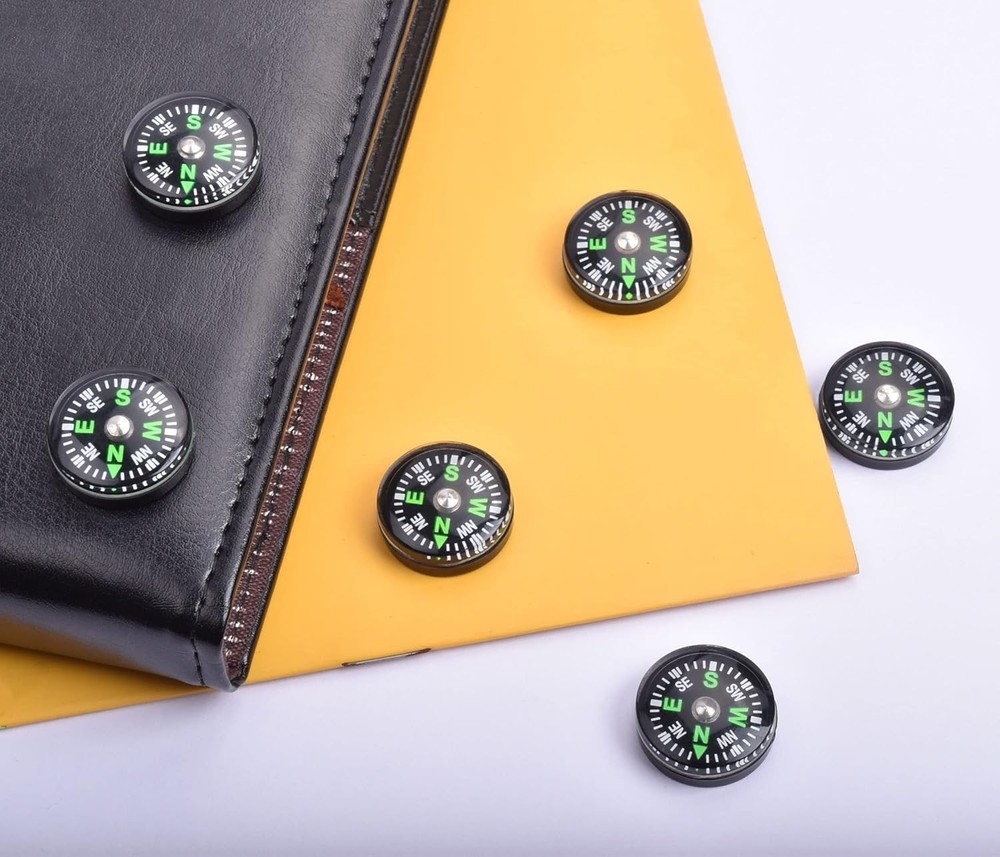 20 Mini Oil Filled Button Compass 20mm