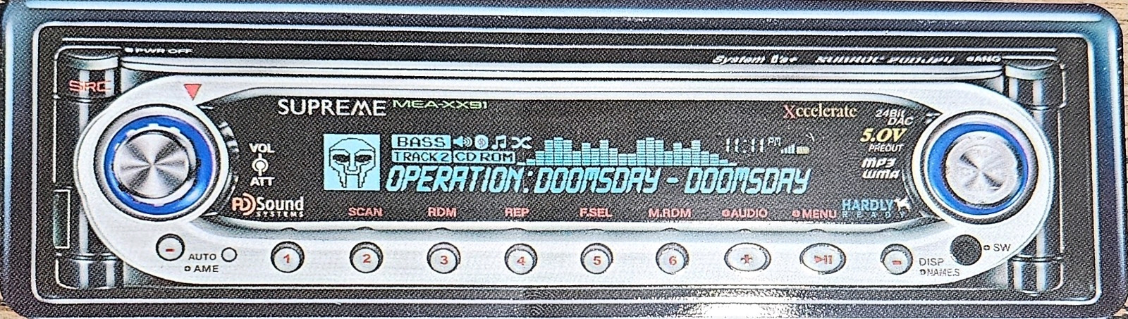 Supreme Receiver Doomsday MF DOOM Sticker SS25 + FREE SURPRISE