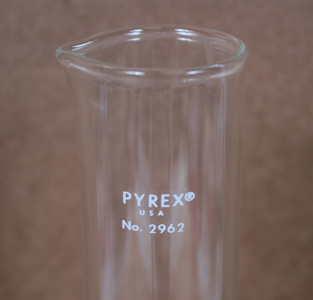 Corning Pyrex 250mL Hydrometer Jar 2962-250