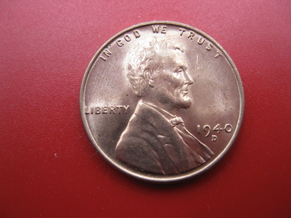 1940 D Lincoln Wheat Cent Gem BU!