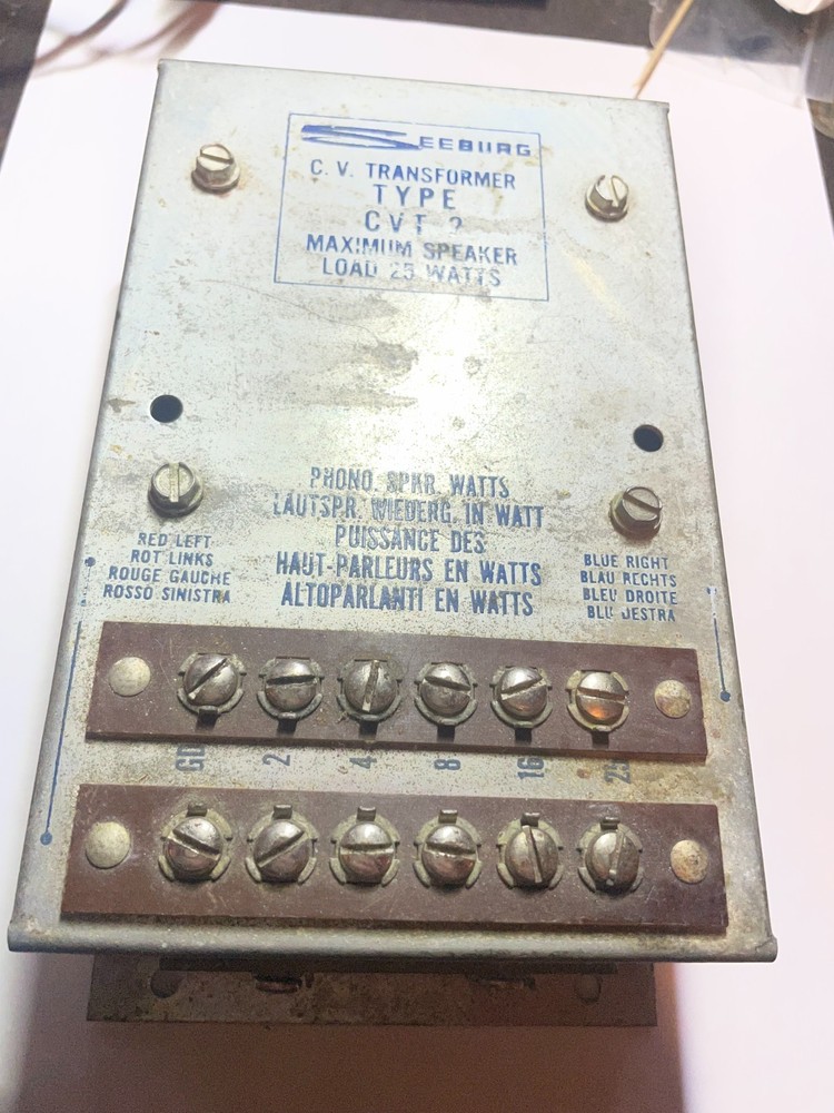 Seeburg CVT 2 transformer Constant volt transformer