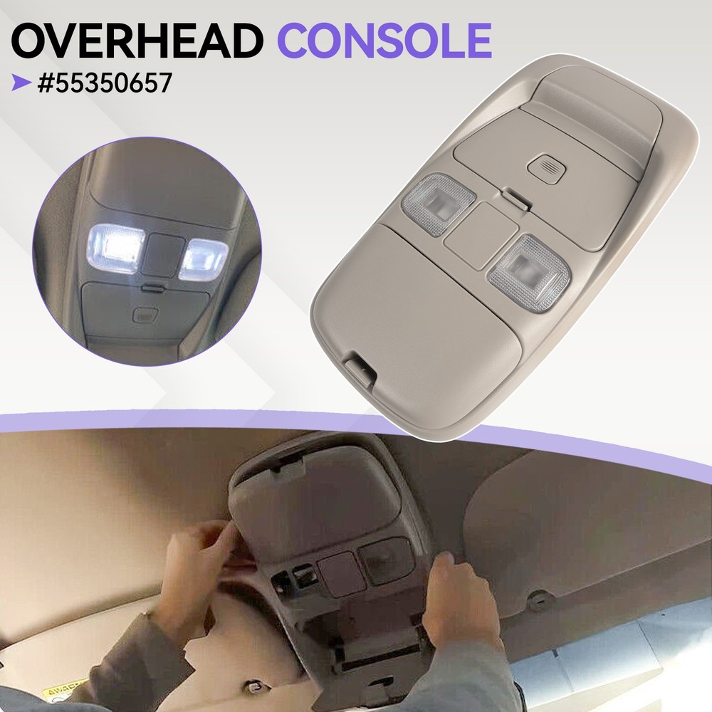 LED Interior Overhead Ceiling Console Dome Light Storage For 98~02 Ram 1500 2500