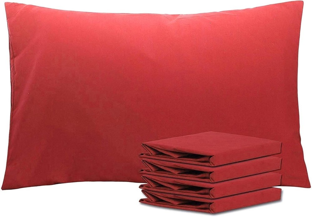 Queen Pillowcase Set 4 Pack Brushed Microfiber 20x30 Pillowcases Soft