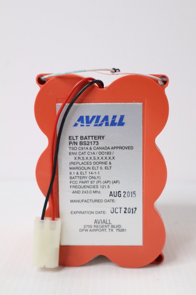 AVIALL BS2173 ELT Battery - New Surplus in Box (3 Available)
