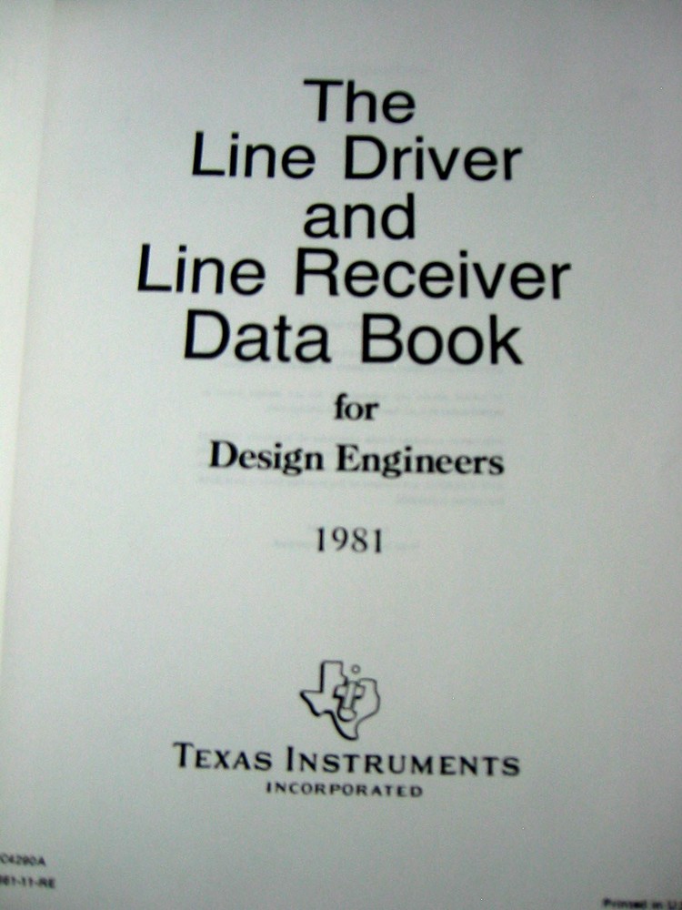Texas Instruments 2 Data Book Set - 1980-1981 Linear Control and Line Driver