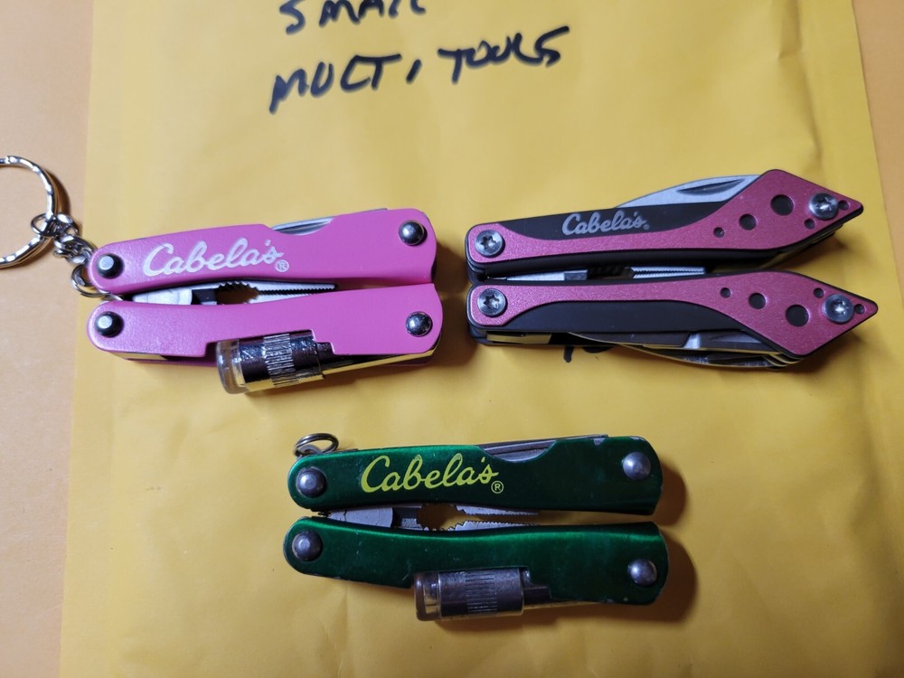 3 EA CABELOS MINI MULTI TOOLS W/ SHEATHS