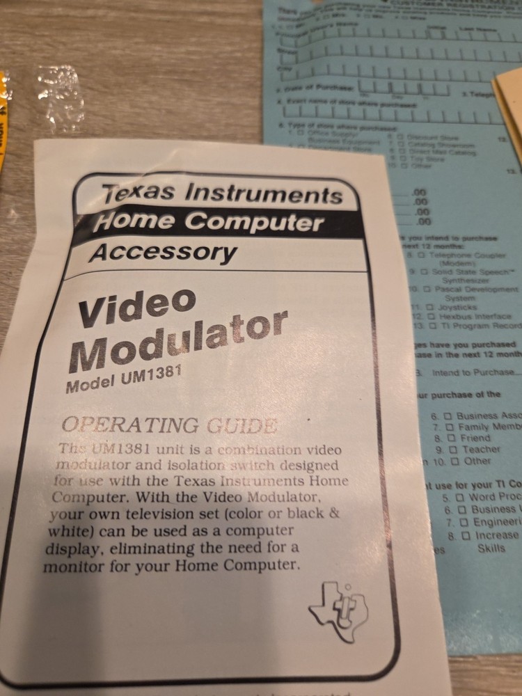 Vintage Texas Instruments Ti-99/4A (PHCOO4A) Home Computer Bundle Untested