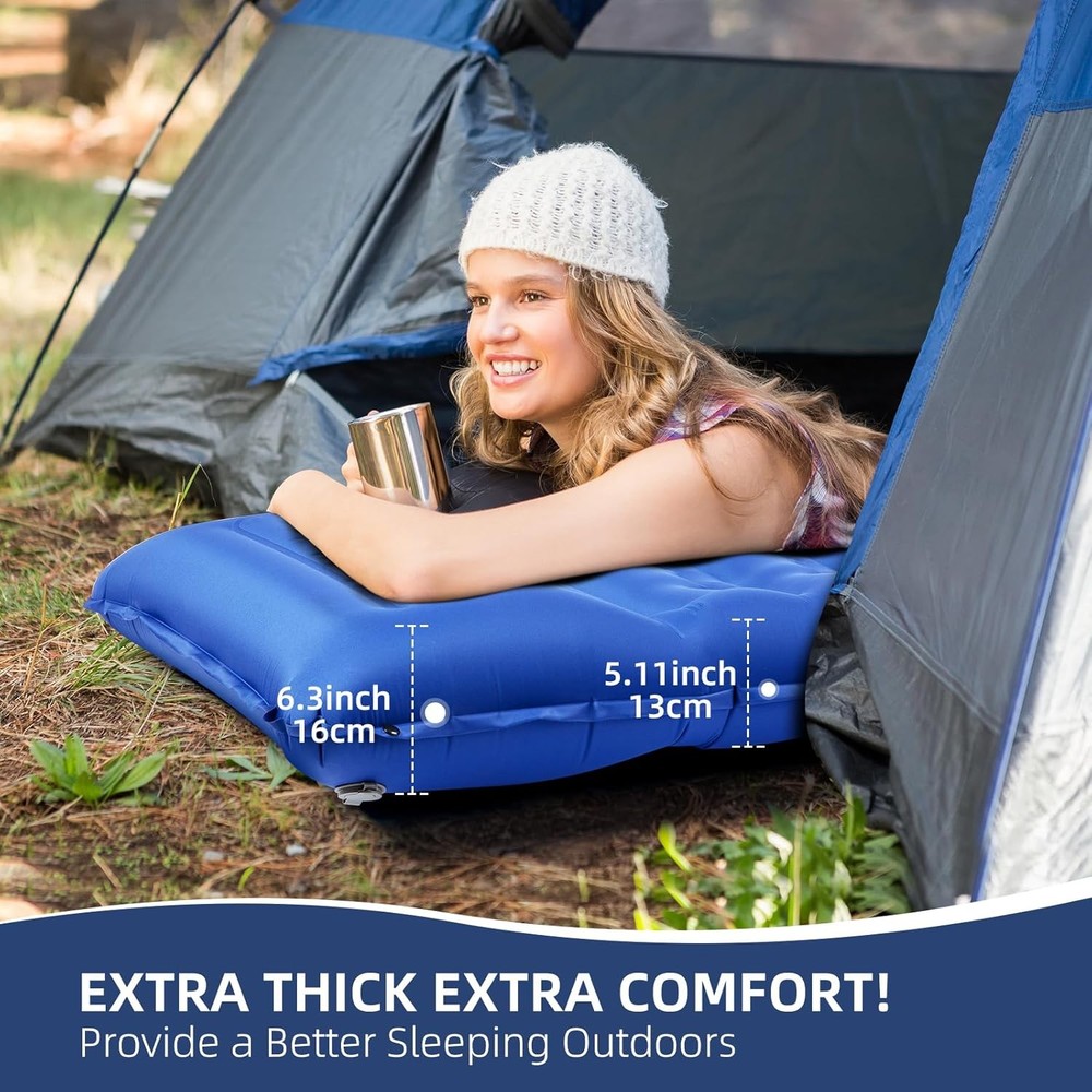 Sleeping pad ultralightweight thick inflatable sleeping pad suitable for camping