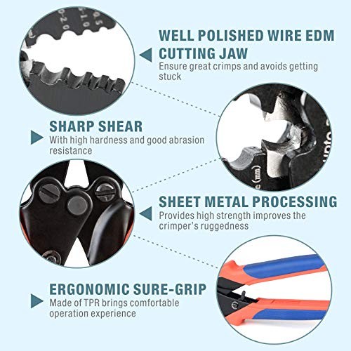 Wire Rope Crimping Tool with Cutting Function for Cable Railing, Hand CWR1522